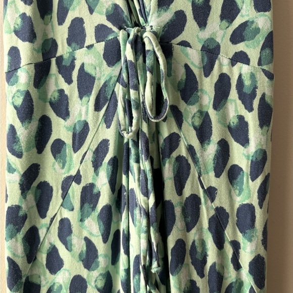 Motherhood maxi maternity dress‎ color teal and white size M - Picture 4 of 7